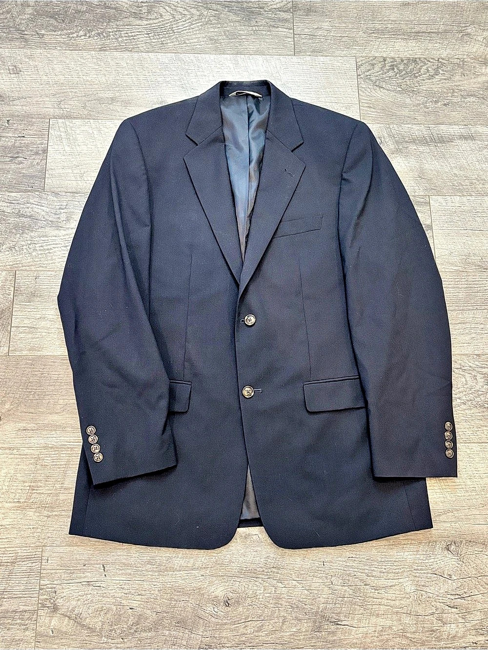 Versini Men's 100 Wool Sport Coat Black Size 40 Long